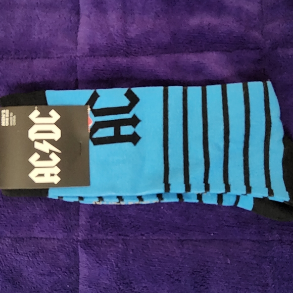 AC/DC | Underwear & Socks | Acdc Blue Striped Mens Socks | Poshmark